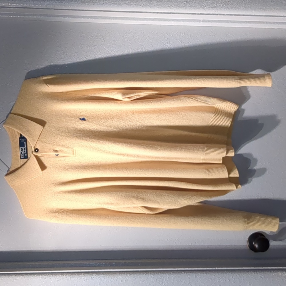 Vintage Polo Ralph Lauren Lambswool Sweater Polo XXL - Picture 2 of 6